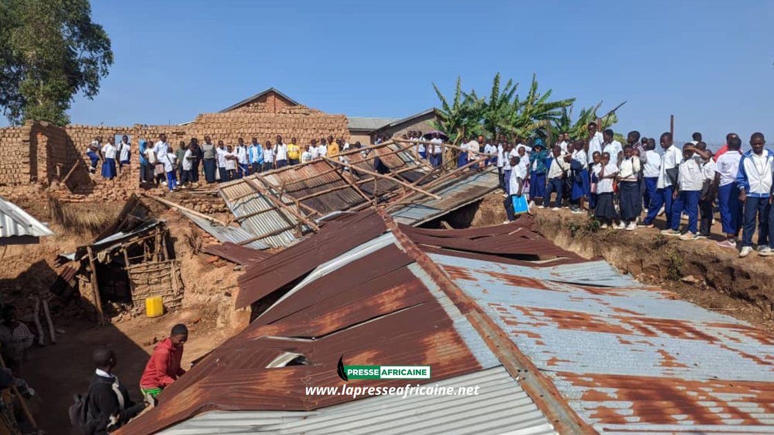 Sud-Kivu : à Idjwi, plus de 200 élèves privés de toiture après une forte pluie à l’institut Mango 2