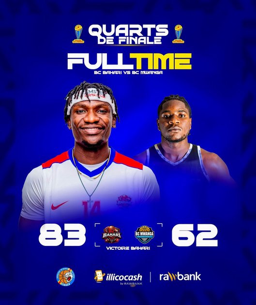 Basketball : BC Bahari élimine BC Mwanga (83-62) et devient la première équipe du Grand Nord qualifiée en demi-finale de la Coupe du Congo