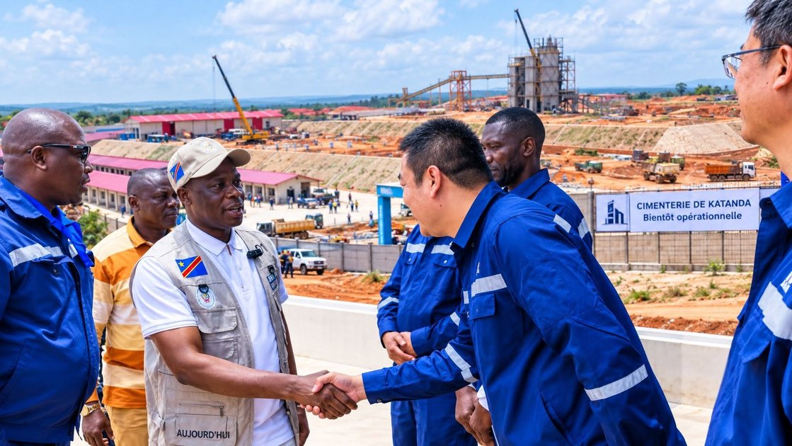 Kasaï-Oriental : la cimenterie de Katanda affiche 80 % d’exécution, le premier sac attendu en 2027