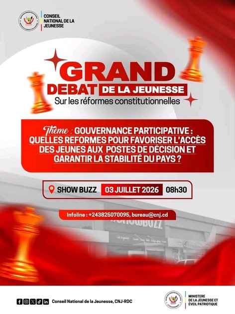 Lomami : un grand débat sur les réformes constitutionnelles pour renforcer la participation des jeunes à la gouvernance