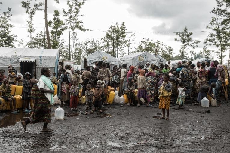 Sud-Kivu : près de 5 700 déplacés de Mabingu confrontés au manque de nourriture, d’eau et d’abris