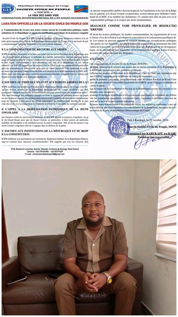 Kasaï-Central : la Société civile salue l’engagement de Barnabé Muakadi dans la réhabilitation de la RN40