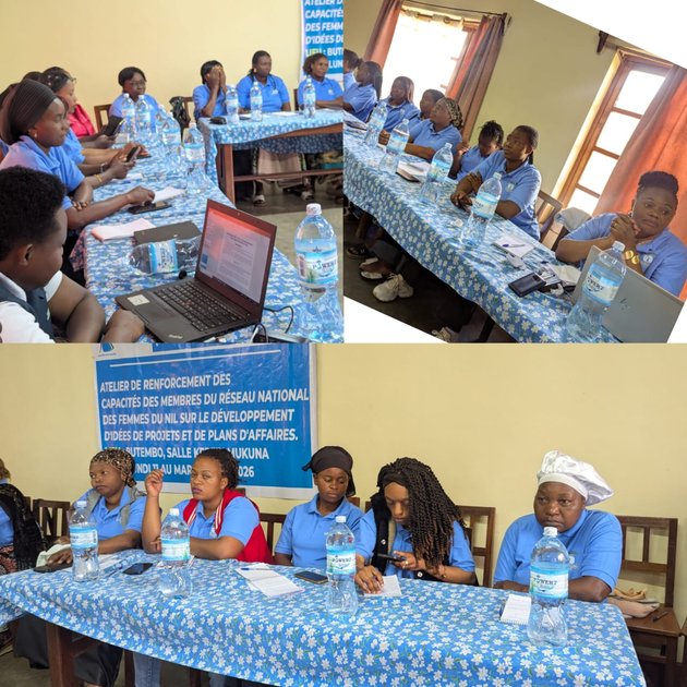 Butembo FCBN  : satisfaction des femmes membres du réseau national du bassin du Nil Congolais, outillées sur l'élaboration des plans d'affaires, afin d'allier agri-business et gestion de l’eau
