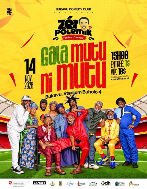 Sud-Kivu : le festival « zéro polémique » revient à Bukavu du 9 au 15 novembre pour promouvoir la paix par l’humour