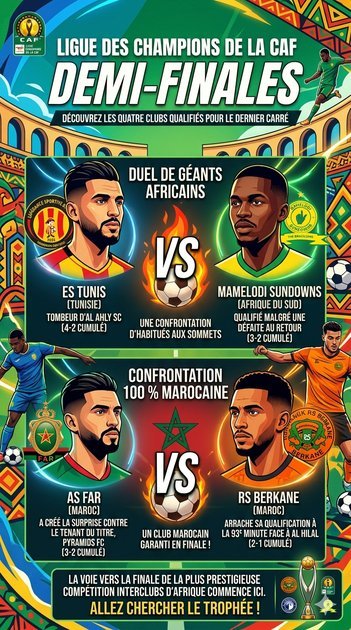 Caf-ligue des champions : le dernier carré connu.