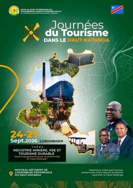 Haut-Katanga : Lubumbashi se prépare à vibrer au rythme des journées du tourisme