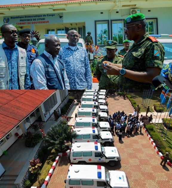 Ituri : dix ambulances tout-terrain remises aux zones de santé pour renforcer la riposte contre Ebola