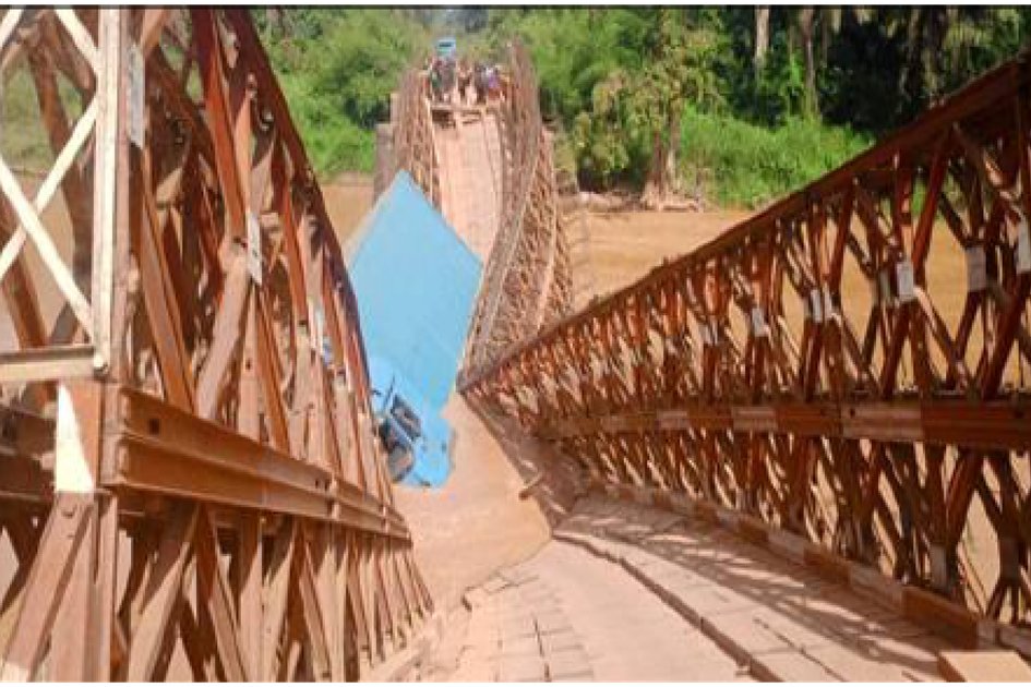 Effondrement du pont Ituri II : la coupure d’un axe stratégique fait craindre une paralysie économique entre Mambasa et Beni