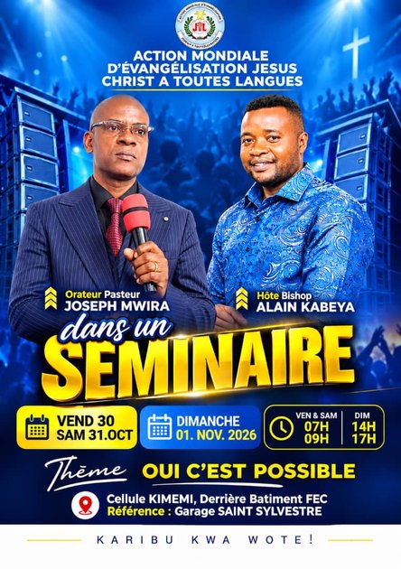 Butembo : l'église JTL organise un grand séminaire sur le thème « Il est encore possible » pour réconforter les âmes abattues