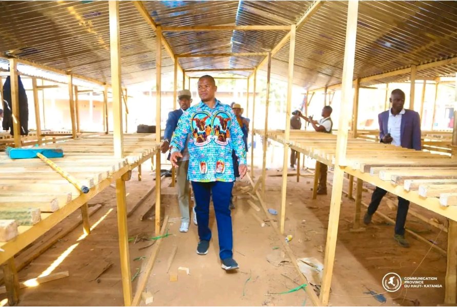 Haut-Katanga : le gouverneur intérimaire évalue les sites de relocalisation des commerçants du marché M’zee Laurent-Désiré Kabila