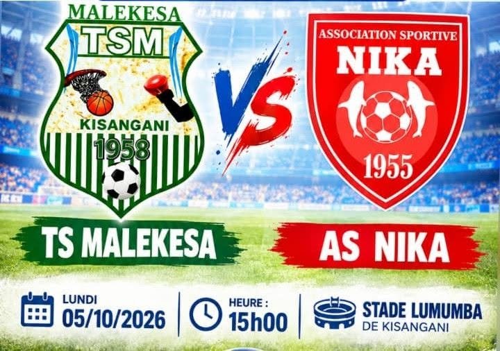 Football : Tournoi de dialogue et de la paix au stade Lumumba, As Nika, TS Malekesa, CS Makiso et As Nouvelle Espérance qualifiés pour les demi-finales