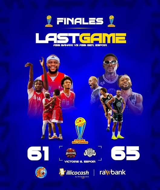Basketball : Génération Espoir de Lubumbashi sacré champion de la 43ème édition de la Coupe du Congo, Bahari de Beni battu en finale