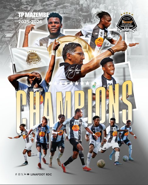 TP Mazembe champion du Congo : les Corbeaux sacrés après une victoire décisive face à Céleste