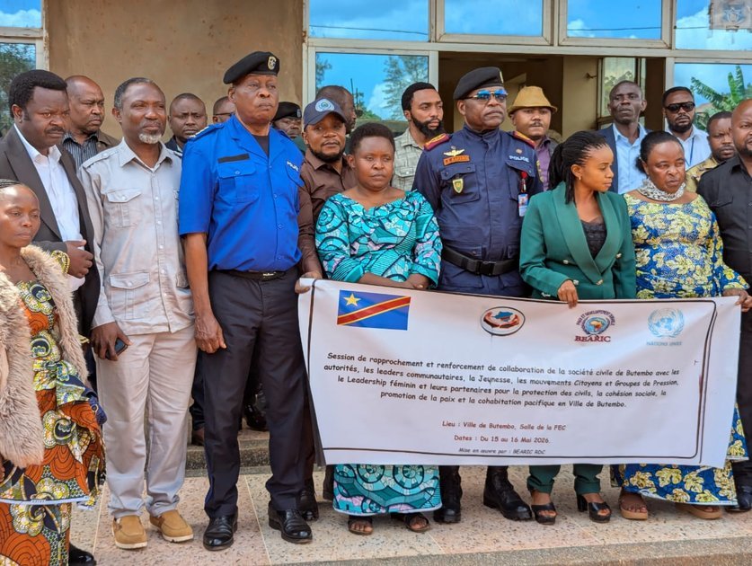 NORD-KIVU  : le vice-gouverneur lance une session de rapprochement et de collaboration entre les forces vives de la Société civile de Butembo et la MONUSCO, pour la paix