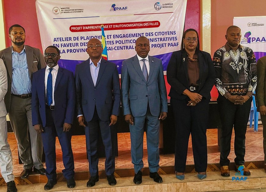 Kasaï-Central : lancement officiel du Projet d'Apprentissage et d'Autonomisation des Filles (PAAF) à Kananga