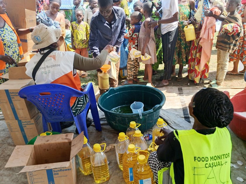 Rutshuru : le PAM lance une aide humanitaire en faveur de 2 705 ménages à Kibirizi