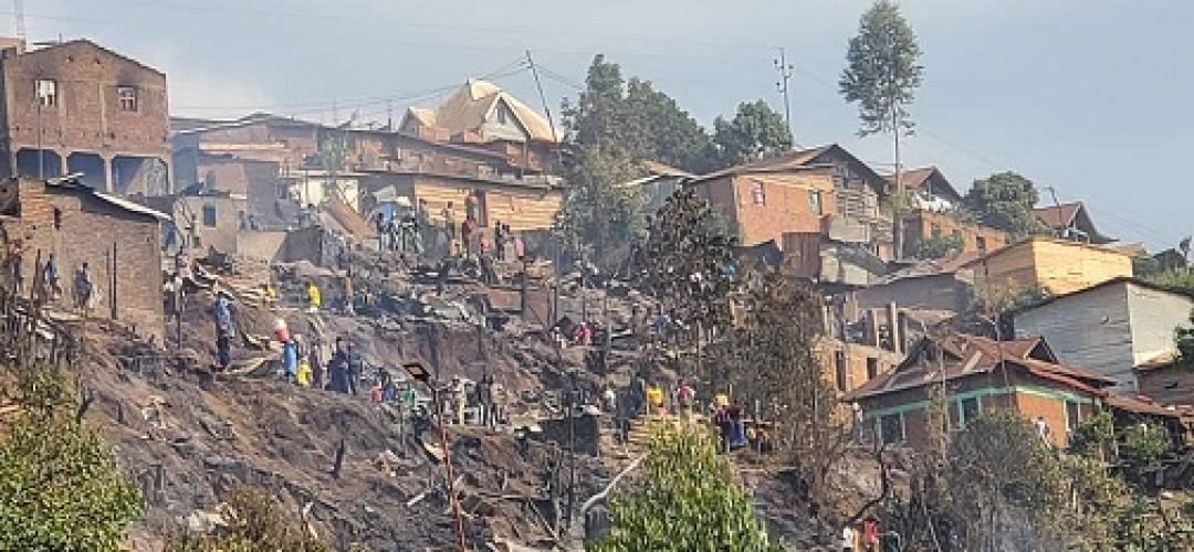 Bukavu : plus de 110 familles sans abri après un incendie dévastateur dans le quartier Cahi