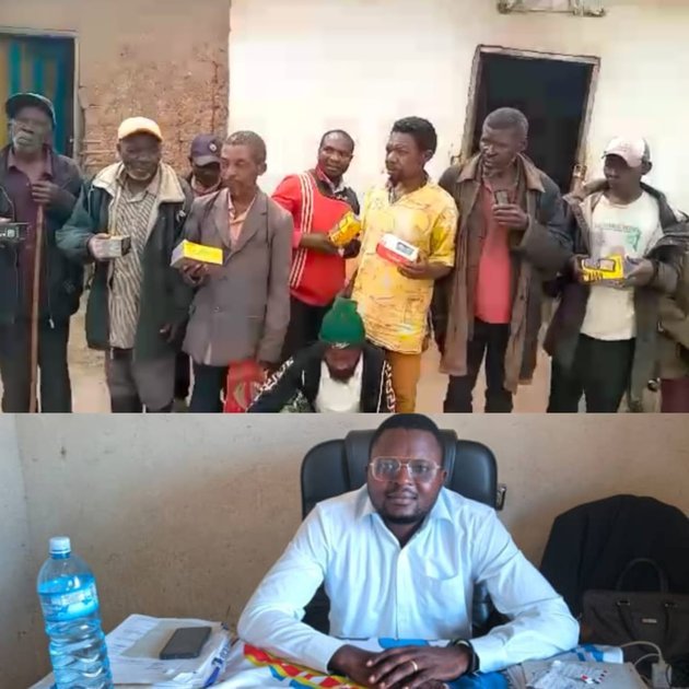 Lubero : Paluku Katamira Florent dote les chefs de villages de Luotu une vingtaine des téléphones, pour renforcer la sécurité locale