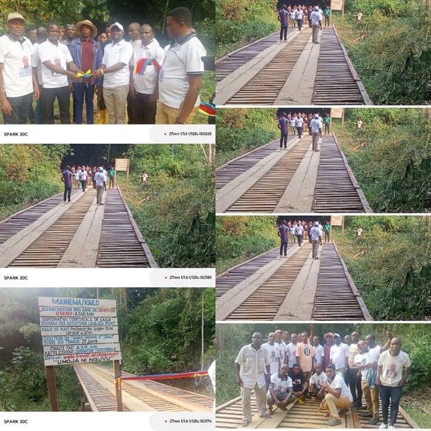 Maniema : le pont « Kailo ya Mai » inauguré pour faciliter la mobilité et l’évacuation des produits agricoles