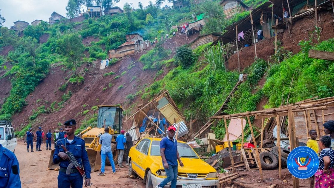 Sud-Kivu : les pluies rendent de plus en plus difficile la circulation sur la Route Nationale RN2 Bukavu-Walungu