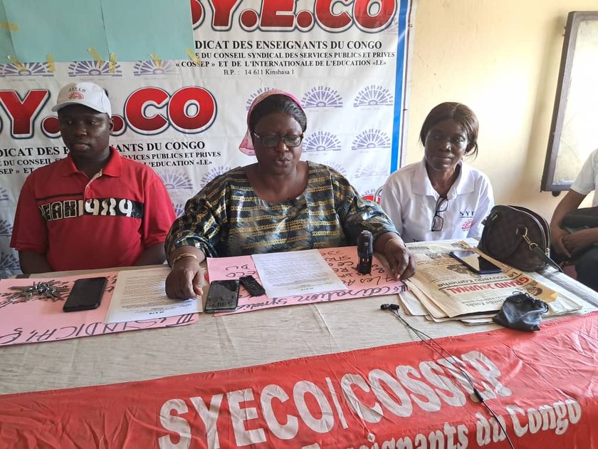 RDC : le SYECO annonce le boycott de la rentrée scolaire 2026-2027