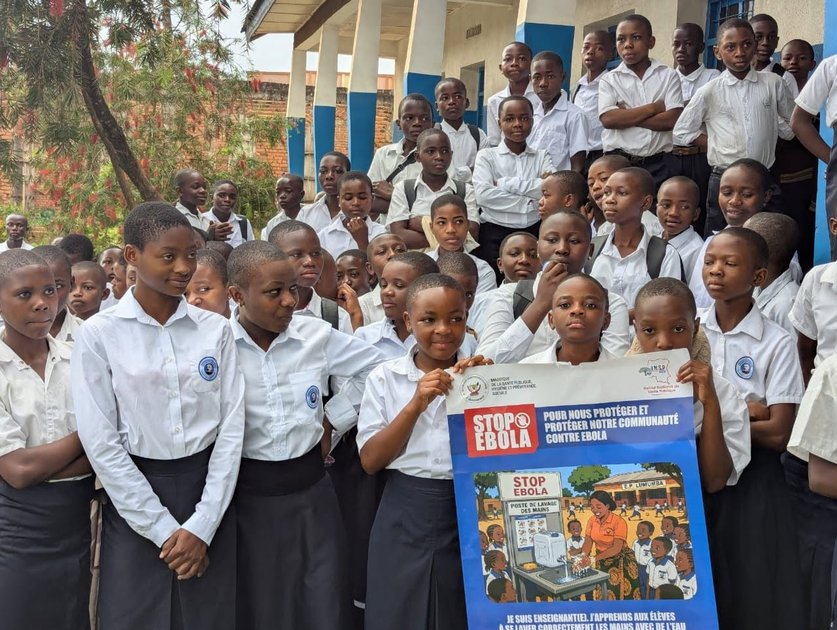 Rutshuru : le Parlement d’enfants de Binza lance une campagne de sensibilisation contre Ebola dans les écoles