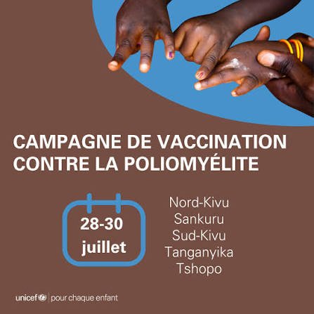 Sud-Kivu : la campagne de vaccination contre la rougeole, la rubéole et la poliomyélite reportée au 28 juillet