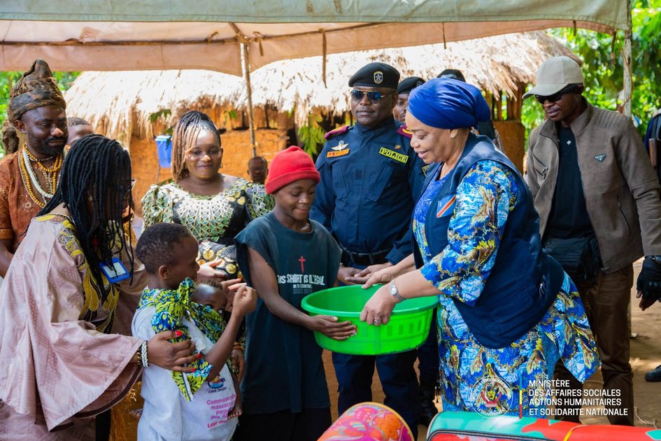 Nord-Kivu : à Beni, Eve Bazaiba clôture humanitaire sa mission auprès des déplacés de guerre