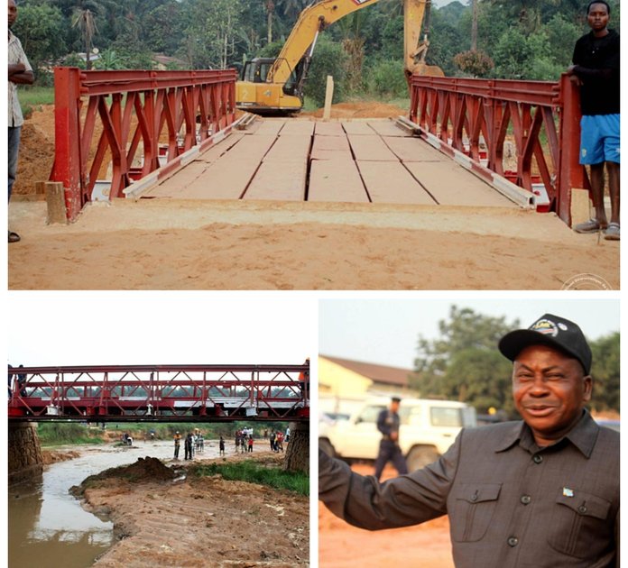 Kasaï Central : après le pont Lutshiathia, le gouvernement provincial achève la construction du pont Kamayi