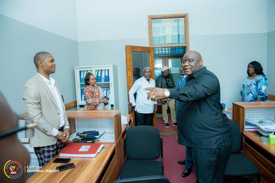 RDC : à 72 heures de la rentrée parlementaire au sénat, le questeur adjoint inspecte les installations du palais du peuple